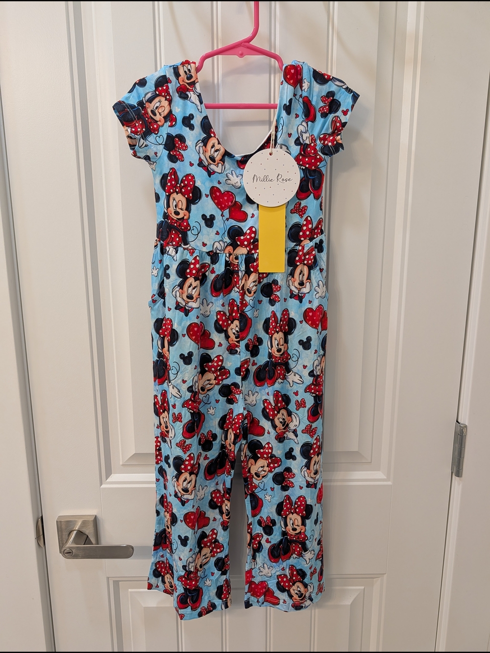 Girls' Minnie Mouse Light Blue One-Piece Jumpsuit